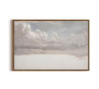 InSimSea Framed Canvas Wall Art Vintage Decor, Home Decor Classical Oil Painting Cloud Study Large Decorations for Living Room, Wall Art for Bedroom Bathroom Gallery, 20"x30"