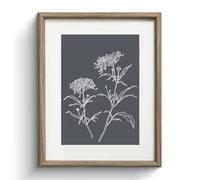 InSimSea Framed Canvas Wall Art with Mat, Botanical Boho Wall Decor, Kitchen Farmhouse Decor, Home Rustic Vintage Decor Aesthetic, Bathroom Prints Artwork Pictures Wall Decor, 11x14 Inch