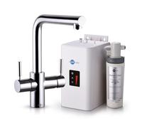 InSinkErator 3N1 Instant Hot Water Tap & NeoTank for Hot, Cold, & Filtered Steaming Hot Water - Near-Boiling Water Tap to 99 Degrees C - Chrome