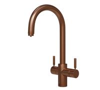 InSinkErator 3N1 J Shape Steaming Hot Water Tap - Brushed Copper