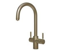 InSinkErator 3N1 J Shape Steaming Hot Water Tap - Brushed Gold