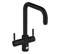 InSinkErator 4 in 1 U-Shape Kitchen Sink Mixer Tap, Water Filter Tap & NeoTank, Instant Hot, Cold, Filtered & Near-Boiling Water Faucet, Velvet Black