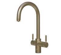 InSinkErator 4N1 Touch J Shape Filtered Cold & Steaming Hot Water Tap - Brushed Gold