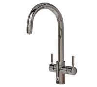 InSinkErator 4N1 Touch J Shape Filtered Cold & Steaming Hot Water Tap - Polished Chrome