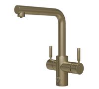 InSinkErator 4N1 Touch L Shape Filtered Cold & Steaming Hot Water Tap - Brushed Gold