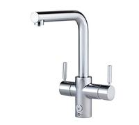 InSinkErator 4N1 Touch L Shape Instant Hot Water Tap with Tank Kit, Brushed Steel