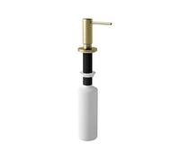 InSinkErator Built-in Kitchen Soap Dispenser - Refillable, Pump-Action Hand or Dish Washing Up Liquid Dispenser - 300 ml Tank - Brushed Gold