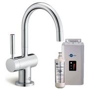 Insinkerator Chrome Boiling Water Tap With 2.5L Neo Tank, Polished Brass, Deck-Mounted