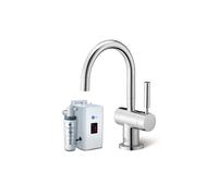 InSinkErator HC3300 Hot/Cold Mixer Tap Neo Tank & Water Filter - Brushed Steel Finish: Brushed Steel