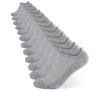 INSISMY 6 Pairs Trainer Socks for Men and Women Non-Slip Invisible No Show Socks Breathable Cotton Low Cut Ankle with Anti-Slip Silicone Stripes