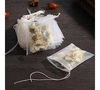 Insiswiner 50 Pcs Tea Filter Bags Disposable Tea Bags for Loose Tea Herb Spice Empty Mesh Small Drawstring Seal Infuser Strainer Diy Bath Tea Bags Sachets (2.36x2.75inch)