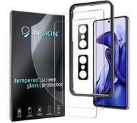 Inskin Screen and Camera Lens Protector for Xiaomi Redmi 11T 5G / 11T Pro 5G 6.67 inch [2022] - 2+2 Pack, 9H Tempered Glass Case Friendly Film, Anti-Scratch, Bubble-Free