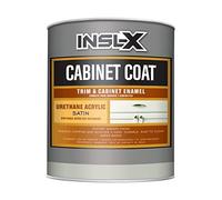 INSL-X Cabinet Coat - Urethane Acrylic Satin Sheen Enamel Cabinet Paint, White, 1 Quart