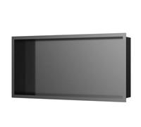 Insl8 Stainless Steel Gunmetal Black Shower Niches - 610 X 305 X 100mm