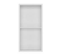 Insl8 Stainless Steel Matte White Shower Niches - 305 X 610 X 100mm (Shelved)