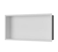 Insl8 Stainless Steel Matte White Shower Niches - 610 X 305 X 100mm