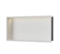 Insl8 Stainless Steel Matte White Shower Niches - 610 X 305 X 100mm (Led)