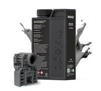 Inslogic 3D Printer Resin, 1KG Strong Durable Nylon Like 3D Resin for LCD DLP SLA Resin 3D Printers, 395-405nm UV Light Curing 3D Printing Liquid Photopolymer Resin. (Dark Grey)