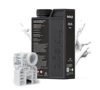 Inslogic 3D Printer Resin, 1KG Strong Durable Nylon Like 3D Resin for LCD DLP SLA Resin 3D Printers, 395-405nm UV Light Curing 3D Printing Liquid Photopolymer Resin, Good for Functional Parts. (White)