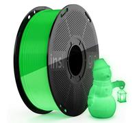 Inslogic Glow in the Dark Filament 1.75mm, 1kg (2.2lbs) Neatly Wound Luminous PLA 3D Printer Filament 1.75mm Dimensional Accuracy +/- 0.02mm, Prints Easily on Most FDM 3D Printers(Green)