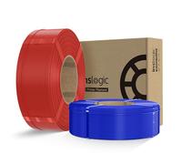 Inslogic PLA Pro Filament 1.75mm 3D Printer Filament, Tough & Durable PLA Filament Refill (4.4lbs), 50-300mm/s High-Speed Printing, Dimensional Accuracy +/- 0.02mm, Fit Most FDM 3D Printers, Red+Blue