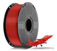Inslogic Pre-Dried PLA Pro 3D Printer Filament 1.75mm Red 1KG | Vivid & Eye-Catching, High Speed 300mm/s, Perfect for Cosplay and Decor, Low Warping, Fits FDM Printers, No Drying Needed