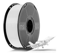 Inslogic Pre-Dried PLA Pro 3D Printer Filament 1.75mm White 1KG | High Speed 300mm/s, Precise Details, Excellent Bonding, Clog-Resistant, Low Warping, Fits Most FDM Printers, No Drying Needed