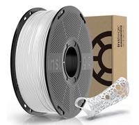 Inslogic TPU Filament 1.75 mm, Flexible 90A Filament, Soft & Tear-Resistant 3D Printing Material, 1 kg Spool, High Elasticity & Skin-Safe, Compatible with Most FDM 3D Printers (White)