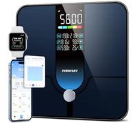 INSMART Smart Scale for Body Weight,Large Display Body Fat Scale,227KG/500lb 30x30CM High Accurate Bluetooth Bathroom Scale for BMI Heart Rate,18 Body Composition Analyzer with Fitness APP Sync ITO