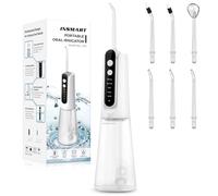 INSMART Water Flosser for Teeth: Portable Travel Flossers Set for Teeth Cleaning with 5 Modes, Cordless Dental Electric Flosser for Oral Care, Rechargeable Floss DIY Mode IPX7 Waterproof