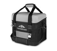INSMEER Cool Bag Large 36 L, 50 Can Cool Bag Foldable with Hard EVA Roof, Waterproof Small Cooler Bag, Cool Box, Insulated Bag, Thermal Bag for Picnic, Camping, Beach