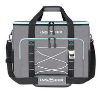 INSMEER Cool Bag Large 55L/90 Cans, XXL Insulated Cooler Bag Leakproof, Thermal Picnic Bag with Adjustable Padded Strap&Bottle Opener, Foldable Soft Cool Bags for Camping,Beach,Family Trip,Shopping