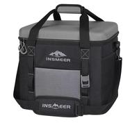 INSMEER Large Cool Bag 40 L, 60 Cans Cool Bag Foldable with Hard EVA Top for Drinks, Waterproof Cooler Bag Medium, Cool Box, Insulated Bag, Thermal Picnic Bag for 4 Camping, Beach, Travel