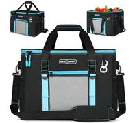INSMEER Large Cool Bag 50L, Insulated Cooler Bag 80 Cans Foldable/Collapsible/Leakproof with Opener&Removable Shoulder Strap, Thermal Bag Cool Box for Camping Beach Picnic Family Shopping, 4 People