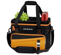 INSMEER Large Cool Bag 55 Cans 40L Foldable with Hard Top&Cup Holders