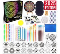 Insnug Mandala Dotting Tools Painting Kit - Rock Dot Paint Stencils Tool Set Art Craft Supplies Kits Tray Brush Zipper Pen for Nail Stone Mandala Arts Drawing Home Decor Activity | Mothers Day Gift