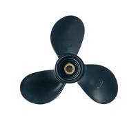 INSOGZRAF Universal Marine Propeller For 7 1/2x6 4HP 5HP 6HP Aluminum 10 Tooth Spline 58110-91JL0-019 3 piece Black