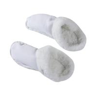 Insoles for Crocs Clogs Replacement Shoes Warm Liner Clogs Liner White Fur Insert Lining Shoe Inner for Shoes Clogs Removable (42-43/UK Size 10,White)