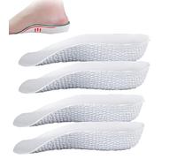 Insoles Height Increase, Orthopedic High Pads 1.0, Orthopedic Highpads, The First Orthopedic Height Insoles, Arch Support Insoles, Orthopedic Insoles for Arch Pain (Men,Gray 3.5)