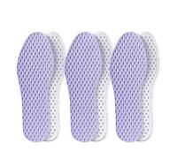 Insoles Mesh Breathable Insoles Cooling Shoe Pads Absorb-Sweat Light Sport Insole with Memory Foam Shoe Pads Shoe Insoles(Purple-3Pair,EU41-42)