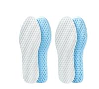 Insoles Mesh Breathable Insoles Cooling Shoe Pads Absorb-Sweat Light Sport Insole with Memory Foam Shoe Pads Shoe Insoles(Blue-2Pair,EU37-38)