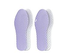 Insoles Mesh Breathable Insoles Cooling Shoe Pads Absorb-Sweat Light Sport Insole with Memory Foam Shoe Pads Shoe Insoles(Purple-2Pair,EU35-36)