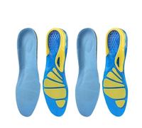 Insoles Silicone Gel Sport Insoles Soft Shock Absorption Foot Care Shoe Pads Shoe Insoles(Blue-4Pcs,S(EU35-38))