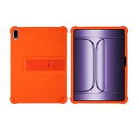 INSOLKIDON Case Compatible with OnePlus Pad 3 13.2 inch tablet, Full Coverage Ultra Slim adjustable Stand Silicone Shockproof Lightweight Protective Cover Case (Orange)
