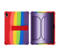 INSOLKIDON Case Compatible with OnePlus Pad 3 13.2 inch tablet, Full Coverage Ultra Slim adjustable Stand Silicone Shockproof Lightweight Protective Cover Case (Rainbow)