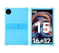 INSOLKIDON Compatible For Evermyth KB1001 10 inch Tablet Case, Full Coverage Ultra Slim adjustable Stand Silicone Shockproof Lightweight Protective Cover Case (Light blue)