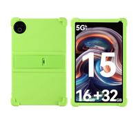 INSOLKIDON Compatible For Evermyth KB1001 10 inch Tablet Case, Full Coverage Ultra Slim adjustable Stand Silicone Shockproof Lightweight Protective Cover Case (Green)