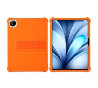 INSOLKIDON Compatible FOR Vivo iQOO Pad 5C 12 inch Tablet Case, Full Coverage Ultra Slim adjustable Stand Silicone Shockproof Lightweight Protective Cover Case (Orange)