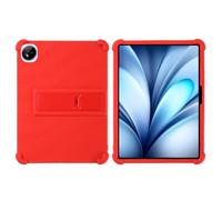 INSOLKIDON Compatible FOR Vivo iQOO Pad 5C 12 inch Tablet Case, Full Coverage Ultra Slim adjustable Stand Silicone Shockproof Lightweight Protective Cover Case (Red)
