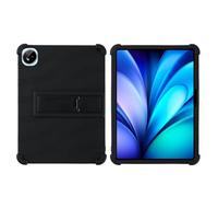 INSOLKIDON Compatible For Vivo iQOO Pad 5e 12.1 inch Tablet Case, Full Coverage Ultra Slim adjustable Stand Silicone Shockproof Lightweight Protective Cover Case (Black)